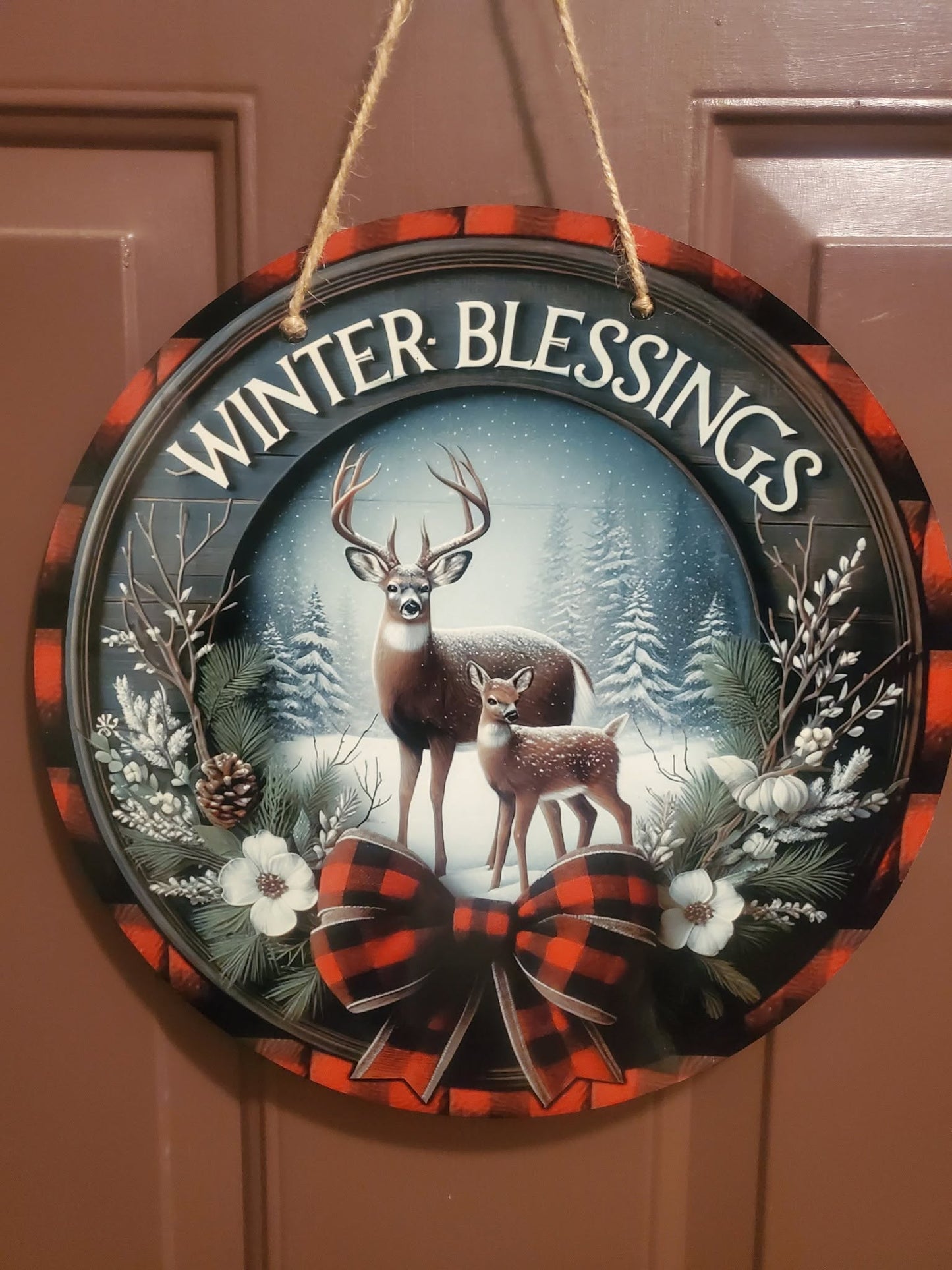 Deer Winter Blessings