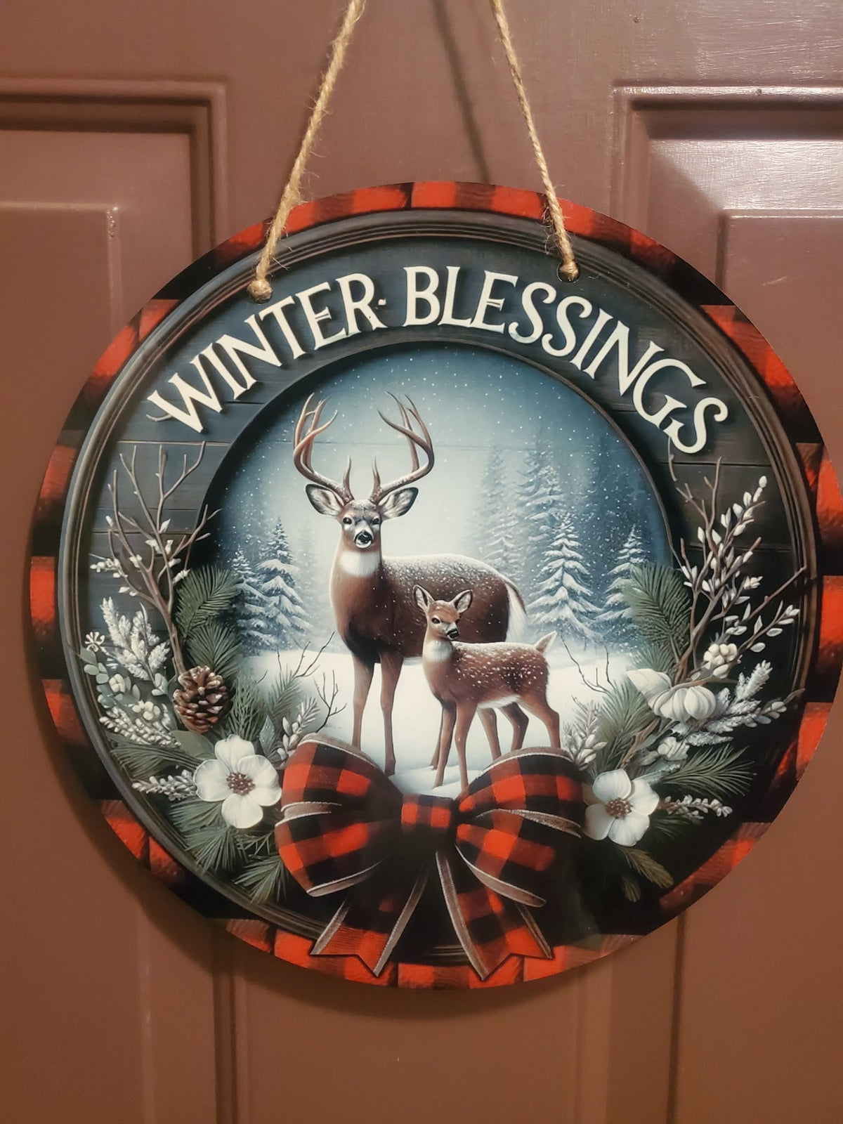 Deer Winter Blessings