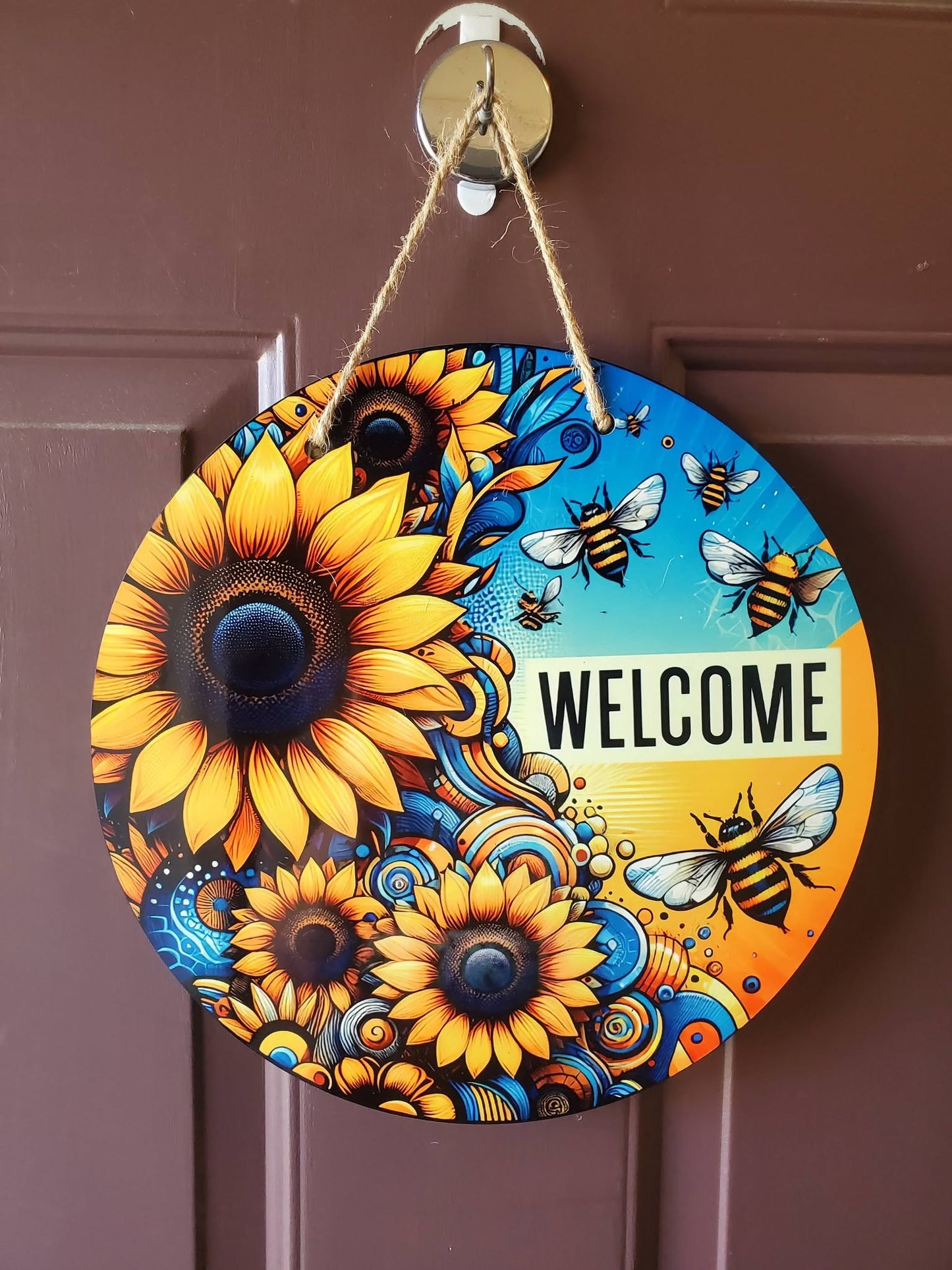 Sunflower Bee Welcome